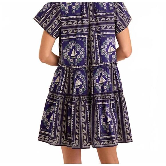 NEW HUNTER BELL merritt mini dress in bon voyage - Picture 2 of 2